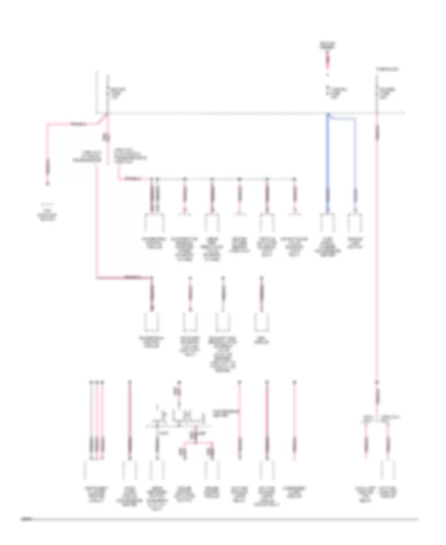 Power Distribution Wiring Diagram Gasoline 4 of 4 for GMC Pickup K1994 2500