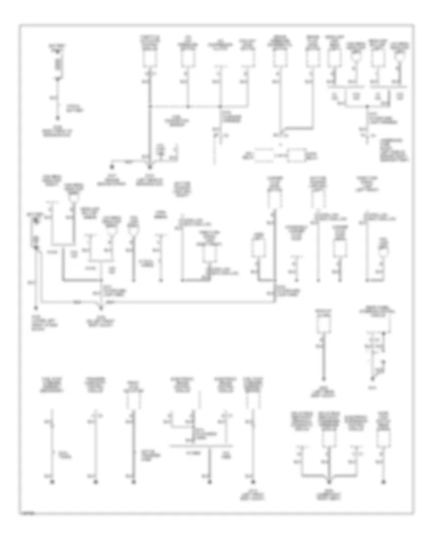 Ground Distribution Wiring Diagram 1 of 5 for GMC Yukon XL C2003 2500
