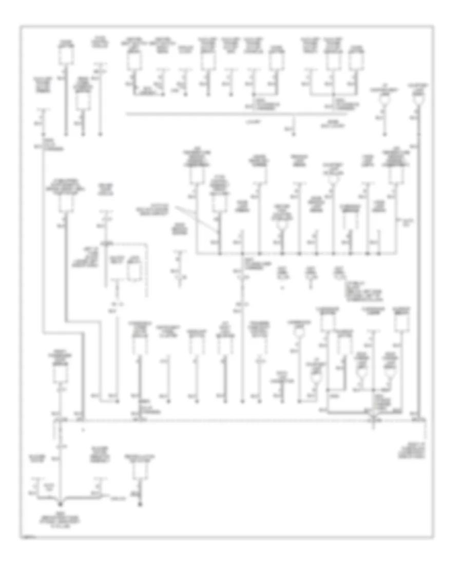 Ground Distribution Wiring Diagram 3 of 5 for GMC Yukon XL C2003 2500
