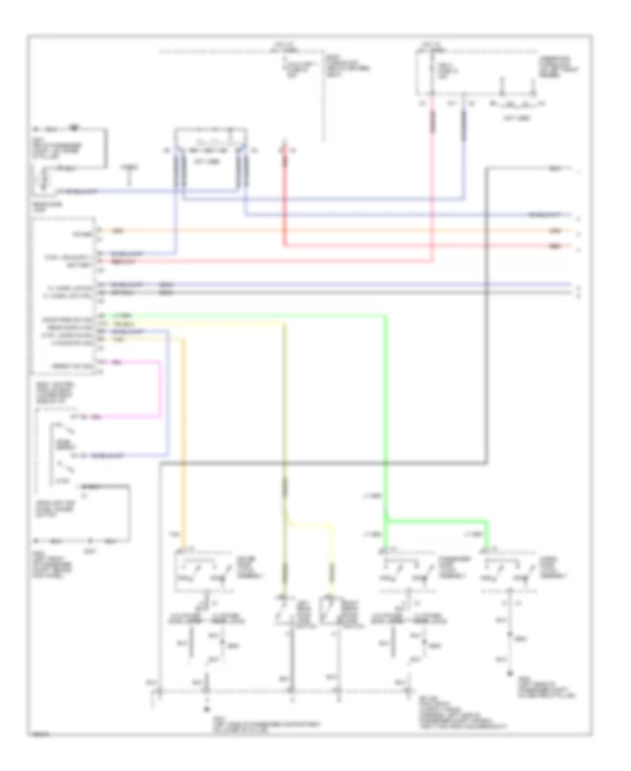 Courtesy Lamps Wiring Diagram without Upfitter Package 1 of 2 for GMC Savana G2003 2500