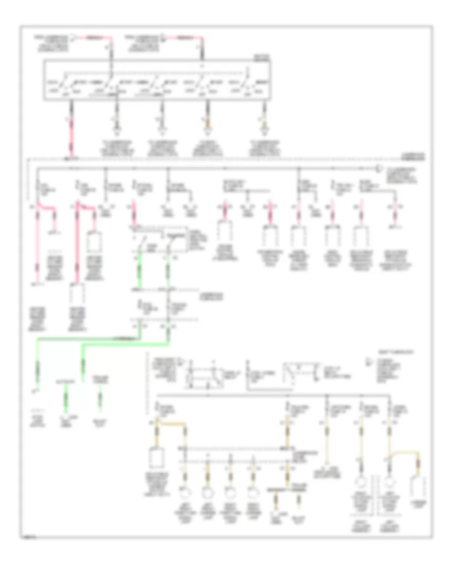 Power Distribution Wiring Diagram 3 of 6 for GMC Savana G2003 2500