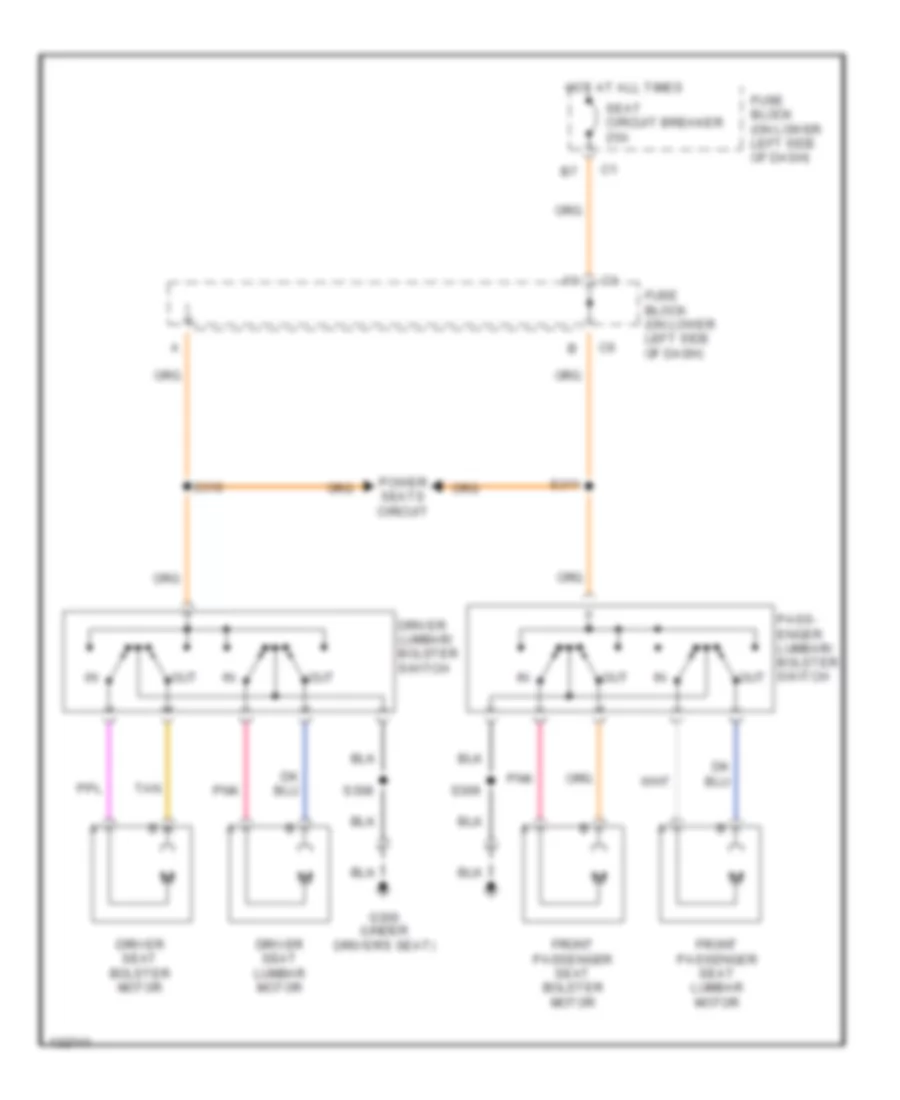 Lumbar Wiring Diagram for GMC Yukon XL C2000 2500