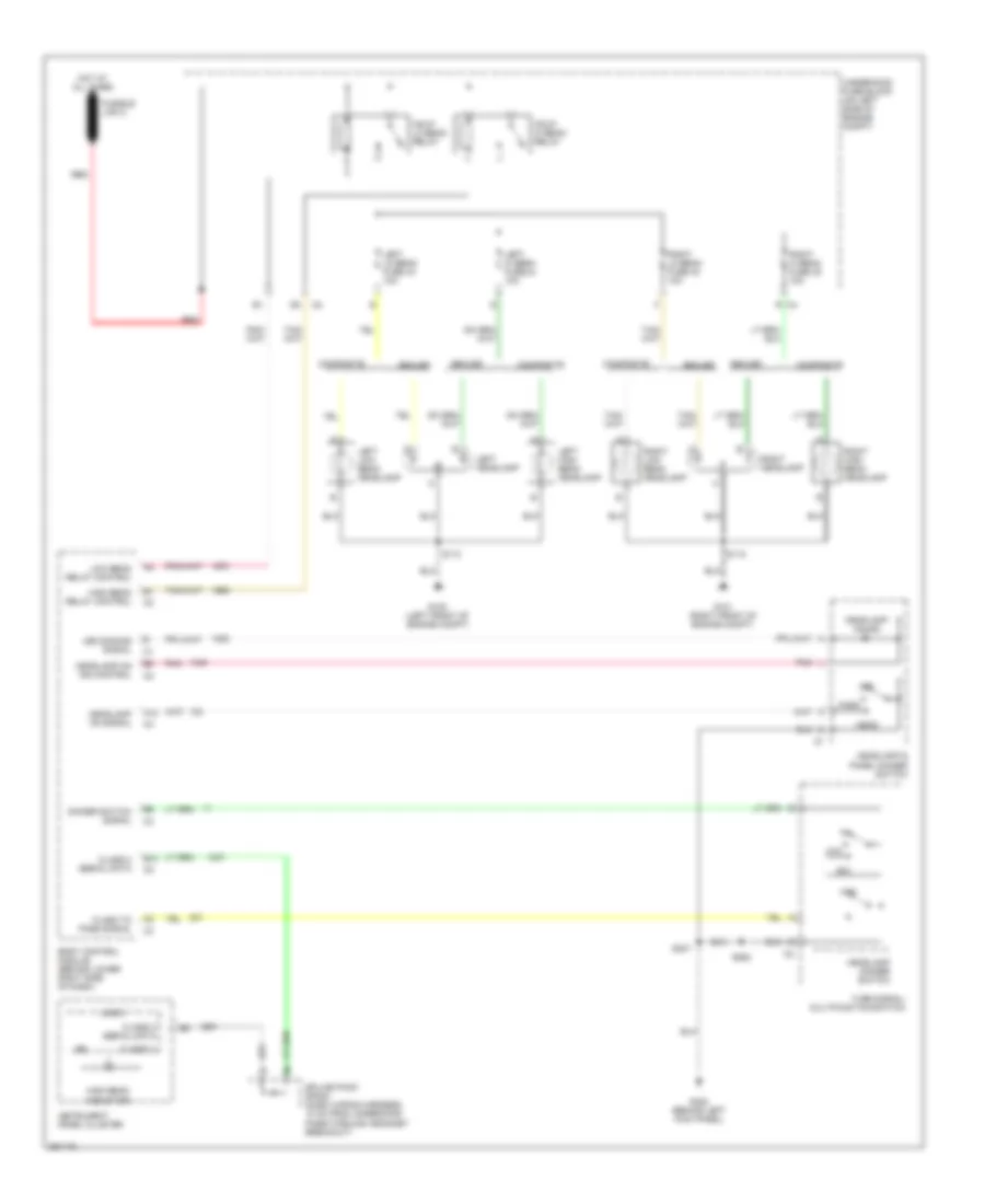 Headlamp Control Wiring Diagram for GMC Savana G2007 2500