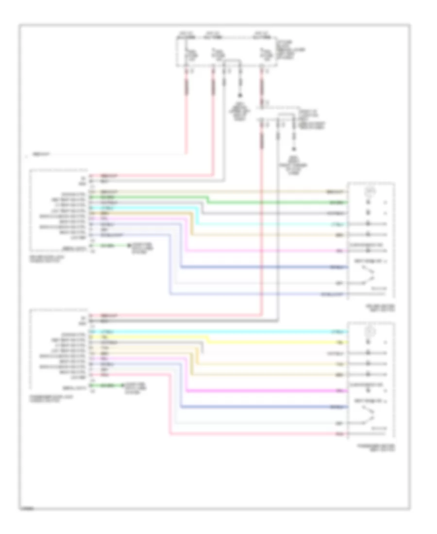 Front Heated Seats Wiring Diagram Except Hybrid 2 of 2 for GMC Yukon 2008