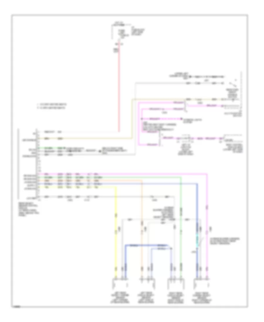 Parking Assistant Wiring Diagram for GMC Sierra HD Denali 2013 2500