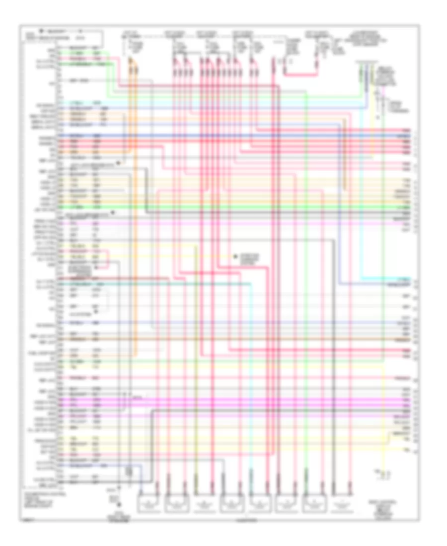 5 3L VIN T Engine Performance Wiring Diagram 1 of 5 for GMC Sierra 2003 2500