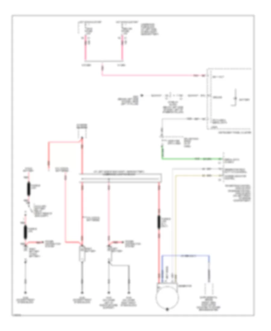 Charging Wiring Diagram for GMC Sierra 2003 2500