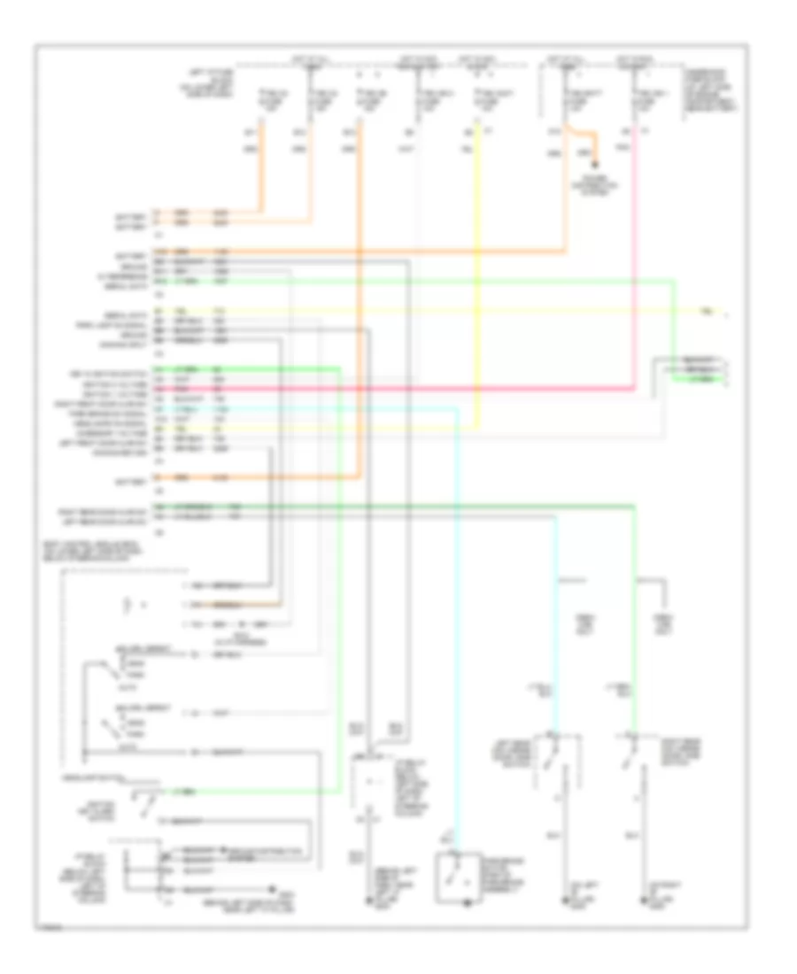 Warning Systems Wiring Diagram 1 of 2 for GMC Sierra 2003 2500