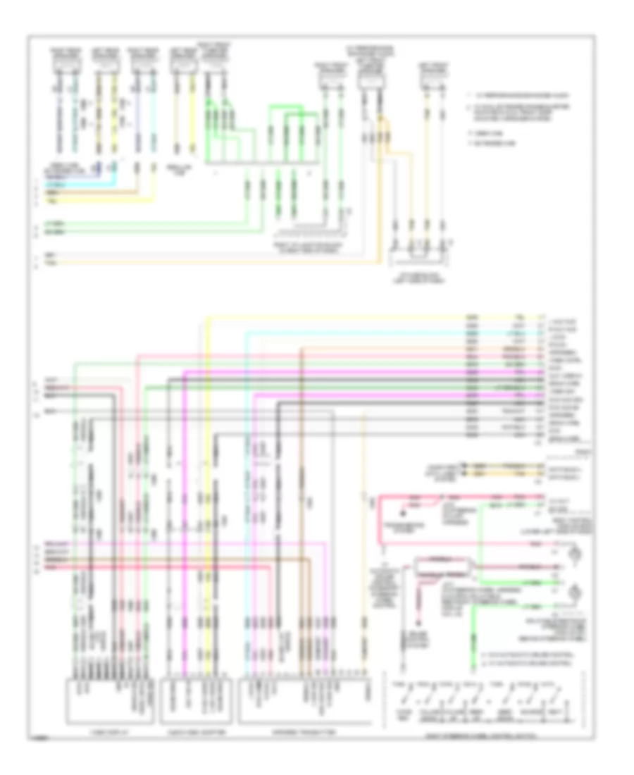 Navigation Wiring Diagram with Y91 without UYS  UQA 3 of 3 for GMC Sierra HD SLE 2013 2500