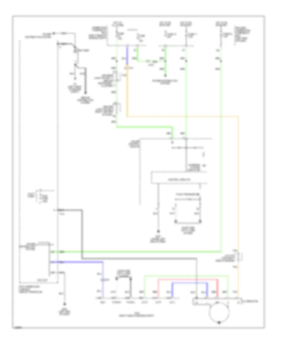 Charging Wiring Diagram for Honda Odyssey EX 2014