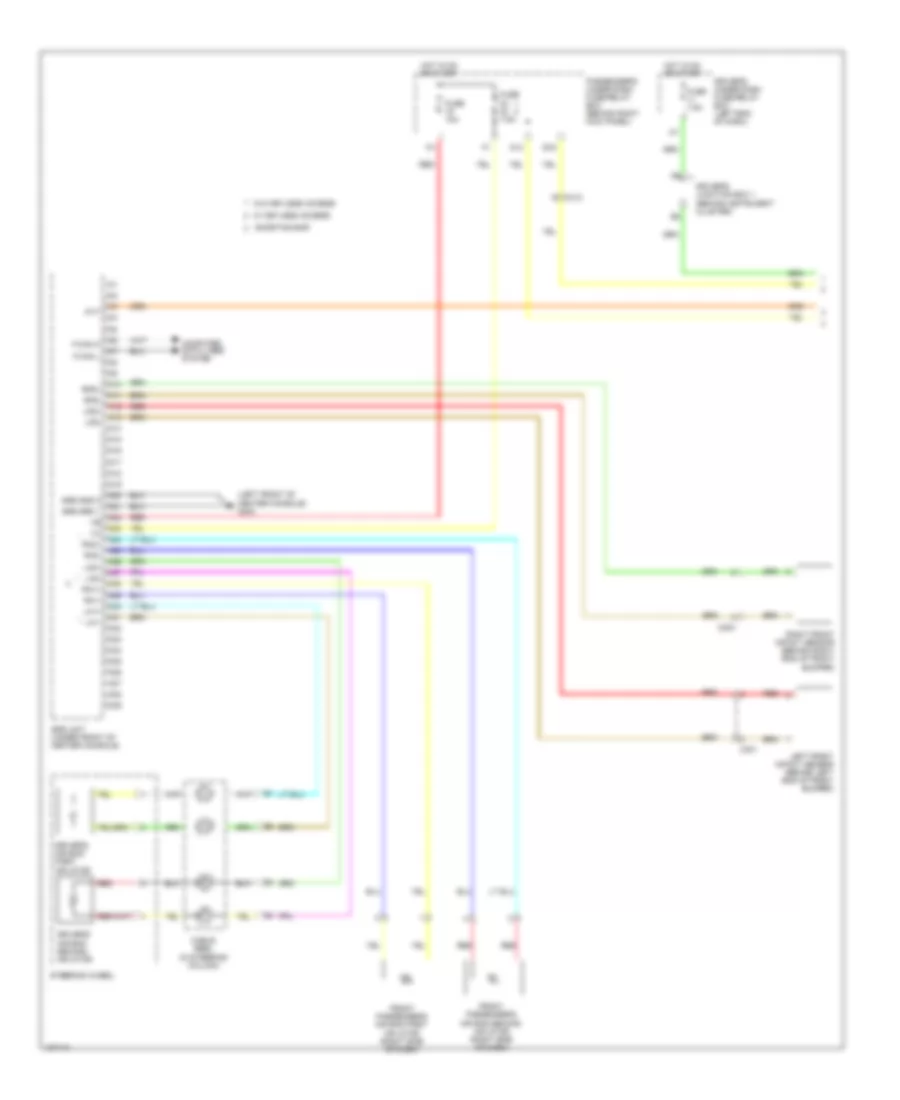 Supplemental Restraints Wiring Diagram 1 of 3 for Honda Odyssey EX 2014