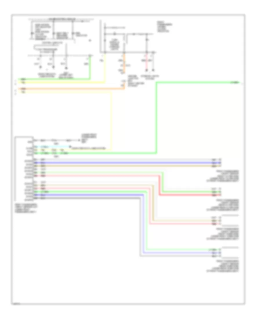 Supplemental Restraints Wiring Diagram 2 of 3 for Honda Odyssey EX 2014