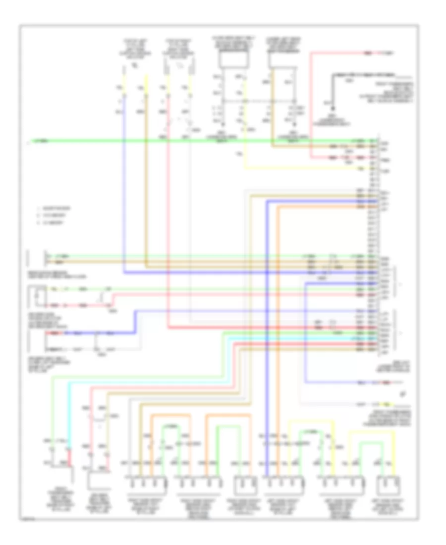 Supplemental Restraints Wiring Diagram 3 of 3 for Honda Odyssey EX 2014