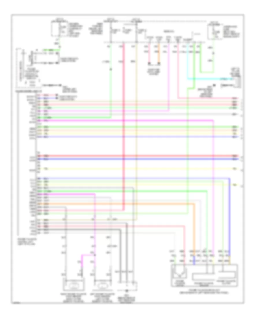 Power Tailgate Wiring Diagram (1 of 2) for Honda Odyssey EX 2014