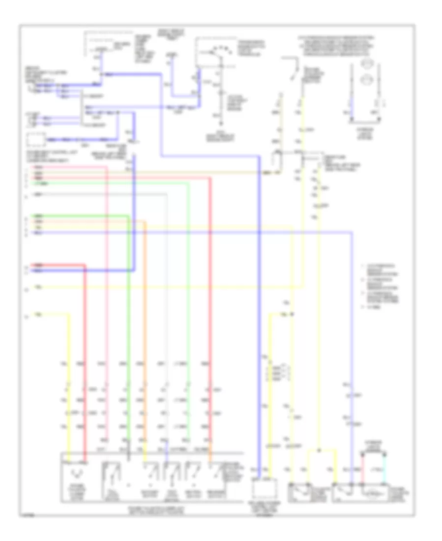 Power Tailgate Wiring Diagram (2 of 2) for Honda Odyssey EX 2014