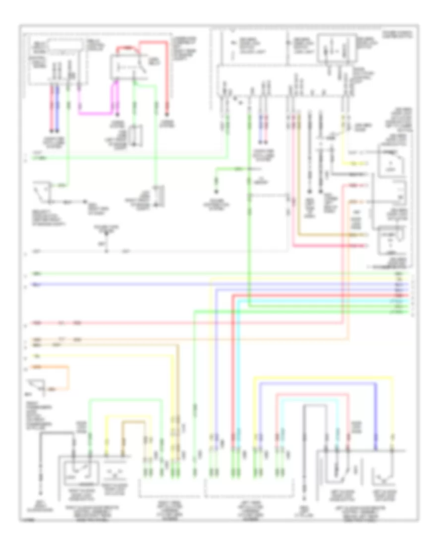Forced Entry Wiring Diagram 2 of 8 for Honda Odyssey EX 2014