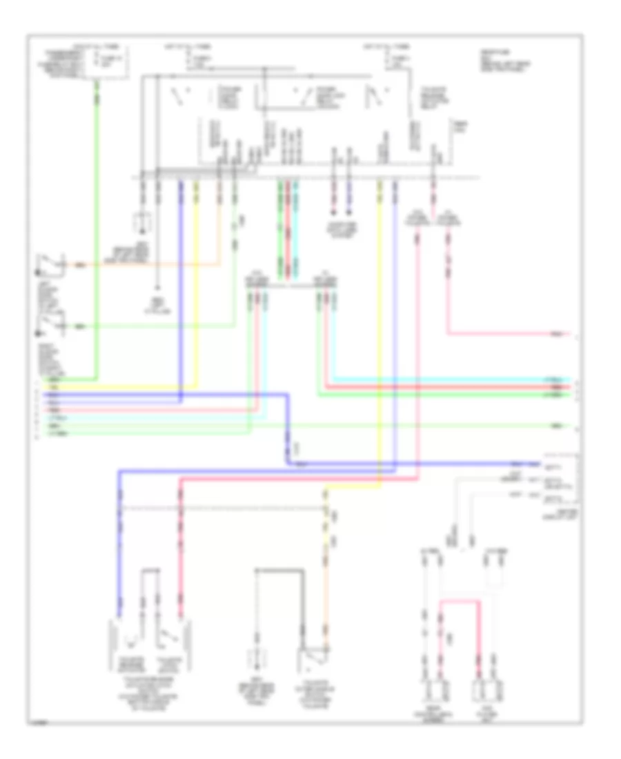 Forced Entry Wiring Diagram 3 of 8 for Honda Odyssey EX 2014