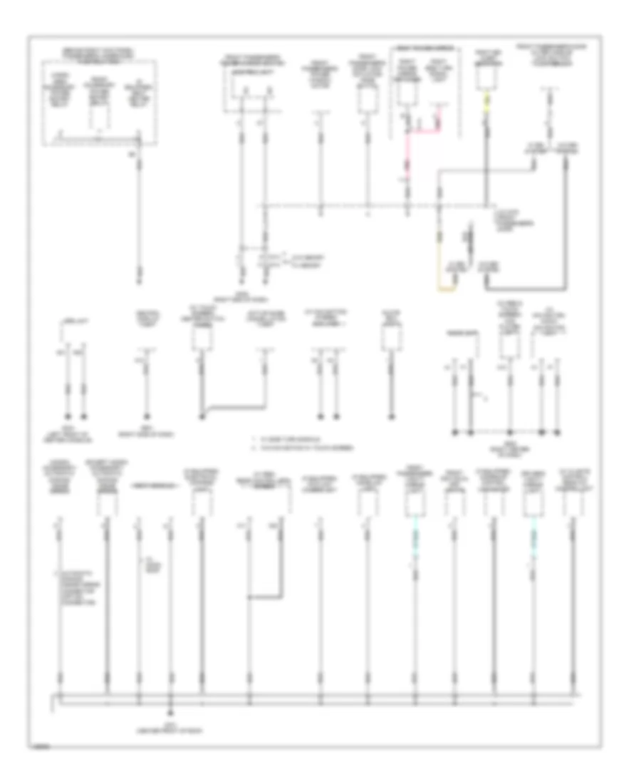 Ground Distribution Wiring Diagram (3 of 5) for Honda Odyssey EX 2014