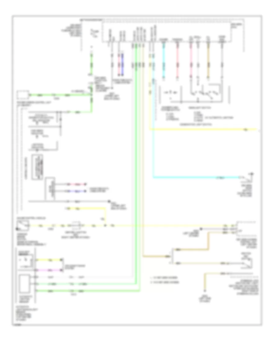 Headlamps Wiring Diagram 1 of 2 for Honda Odyssey EX 2014