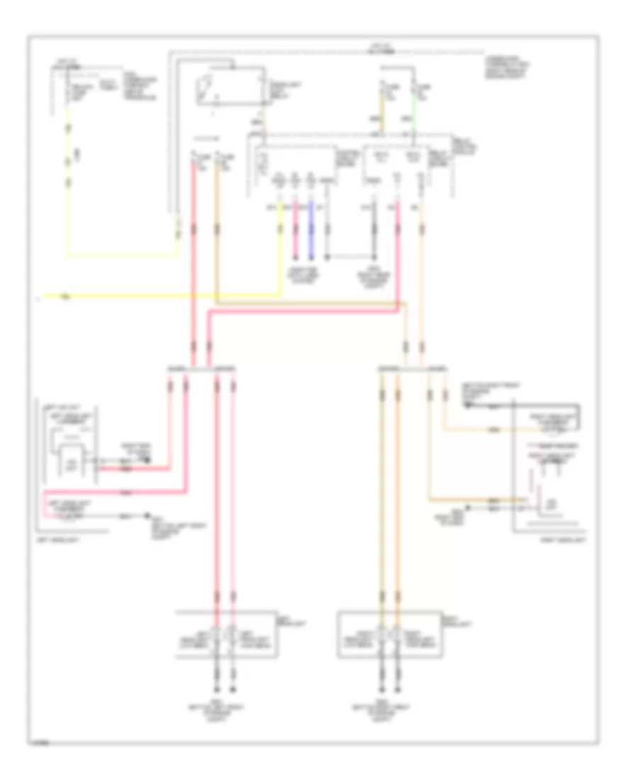 Headlamps Wiring Diagram 2 of 2 for Honda Odyssey EX 2014