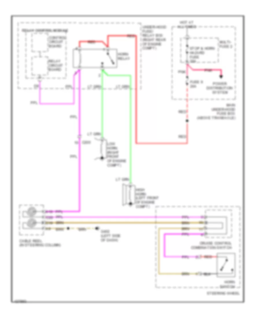 Horn Wiring Diagram for Honda Odyssey EX 2014