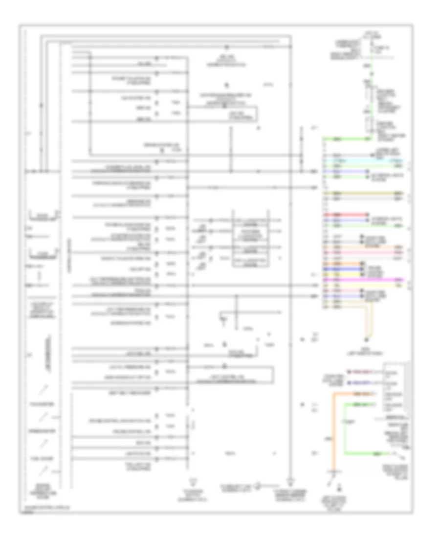 Instrument Cluster Wiring Diagram 1 of 3 for Honda Odyssey EX 2014