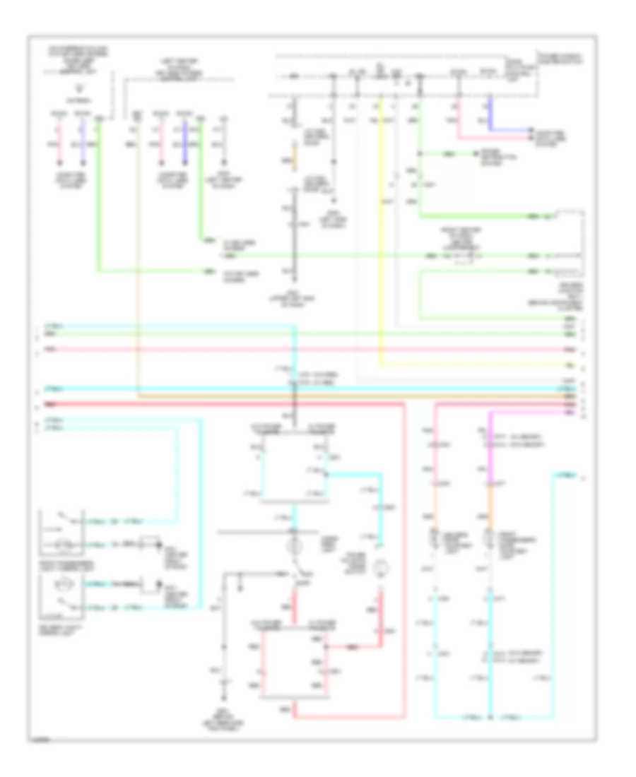 Courtesy Lamps Wiring Diagram 2 of 4 for Honda Odyssey EX 2014