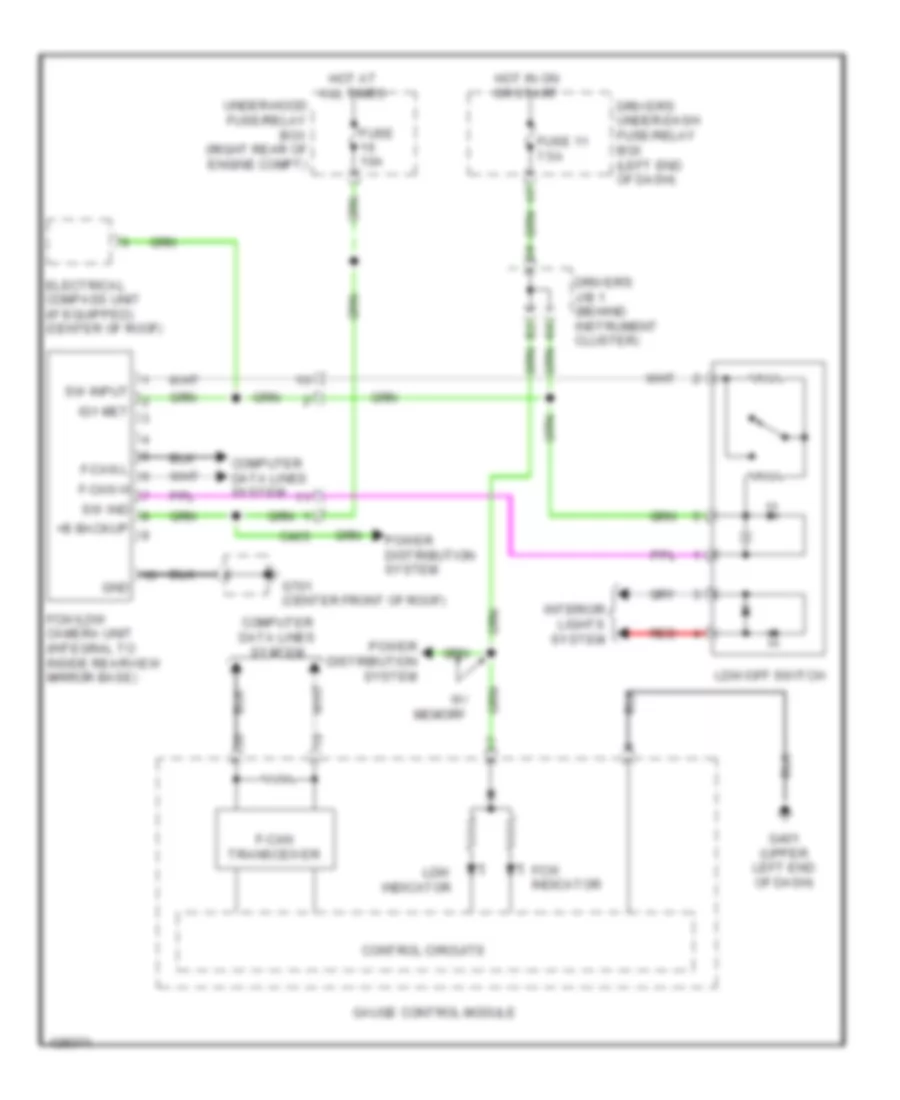 Lane Departure Warning Wiring Diagram for Honda Odyssey EX 2014