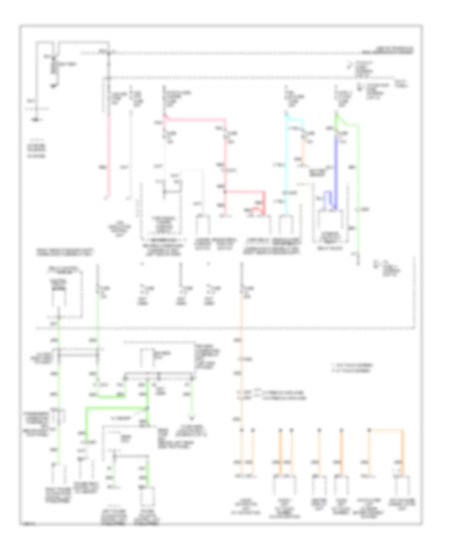 Power Distribution Wiring Diagram 1 of 10 for Honda Odyssey EX 2014
