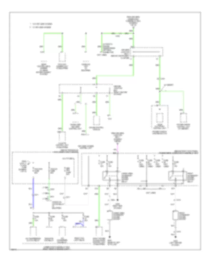 Power Distribution Wiring Diagram 2 of 10 for Honda Odyssey EX 2014