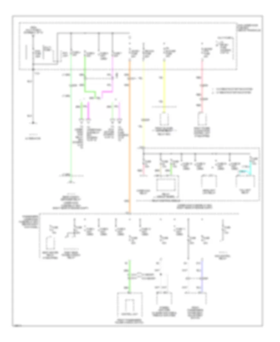 Power Distribution Wiring Diagram (3 of 10) for Honda Odyssey EX 2014