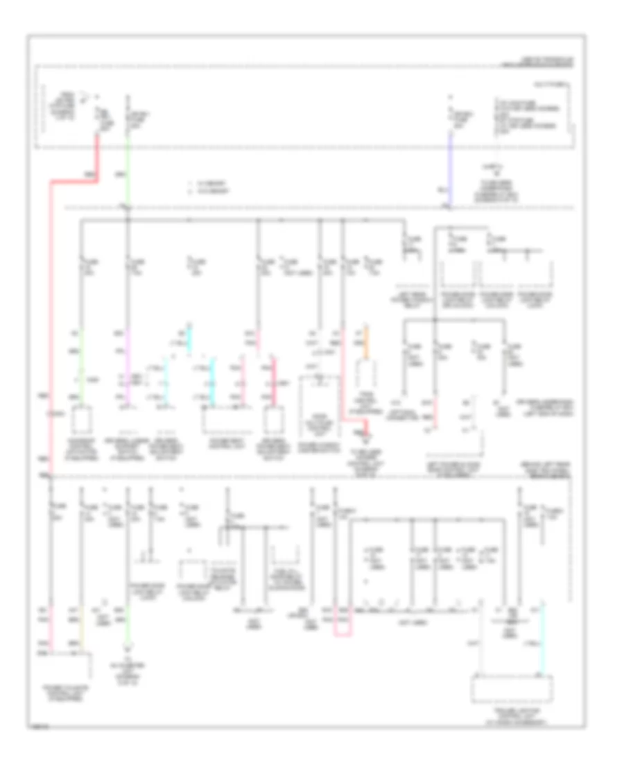Power Distribution Wiring Diagram 4 of 10 for Honda Odyssey EX 2014