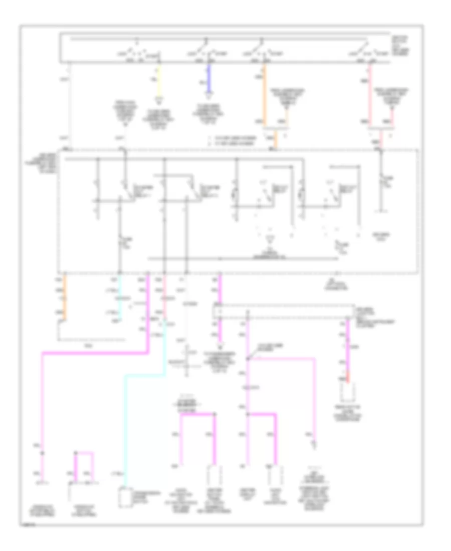 Power Distribution Wiring Diagram (5 of 10) for Honda Odyssey EX 2014