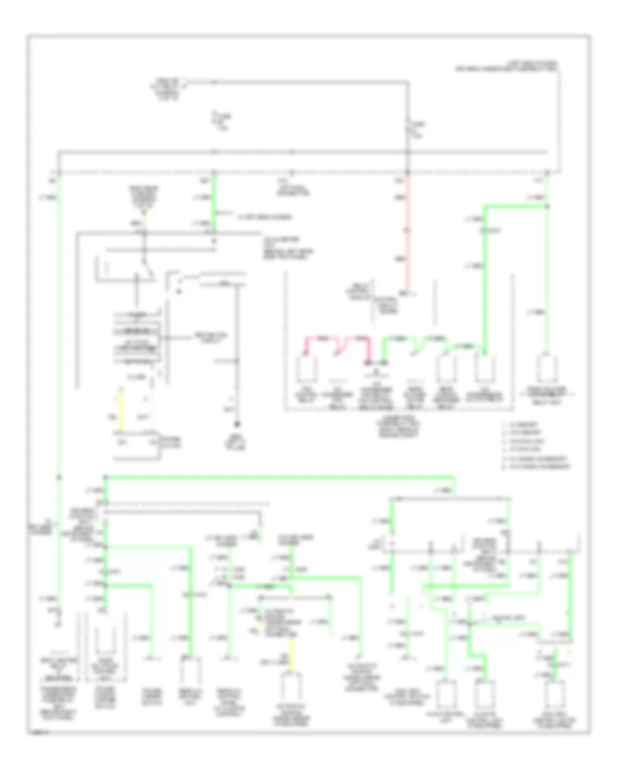 Power Distribution Wiring Diagram (6 of 10) for Honda Odyssey EX 2014