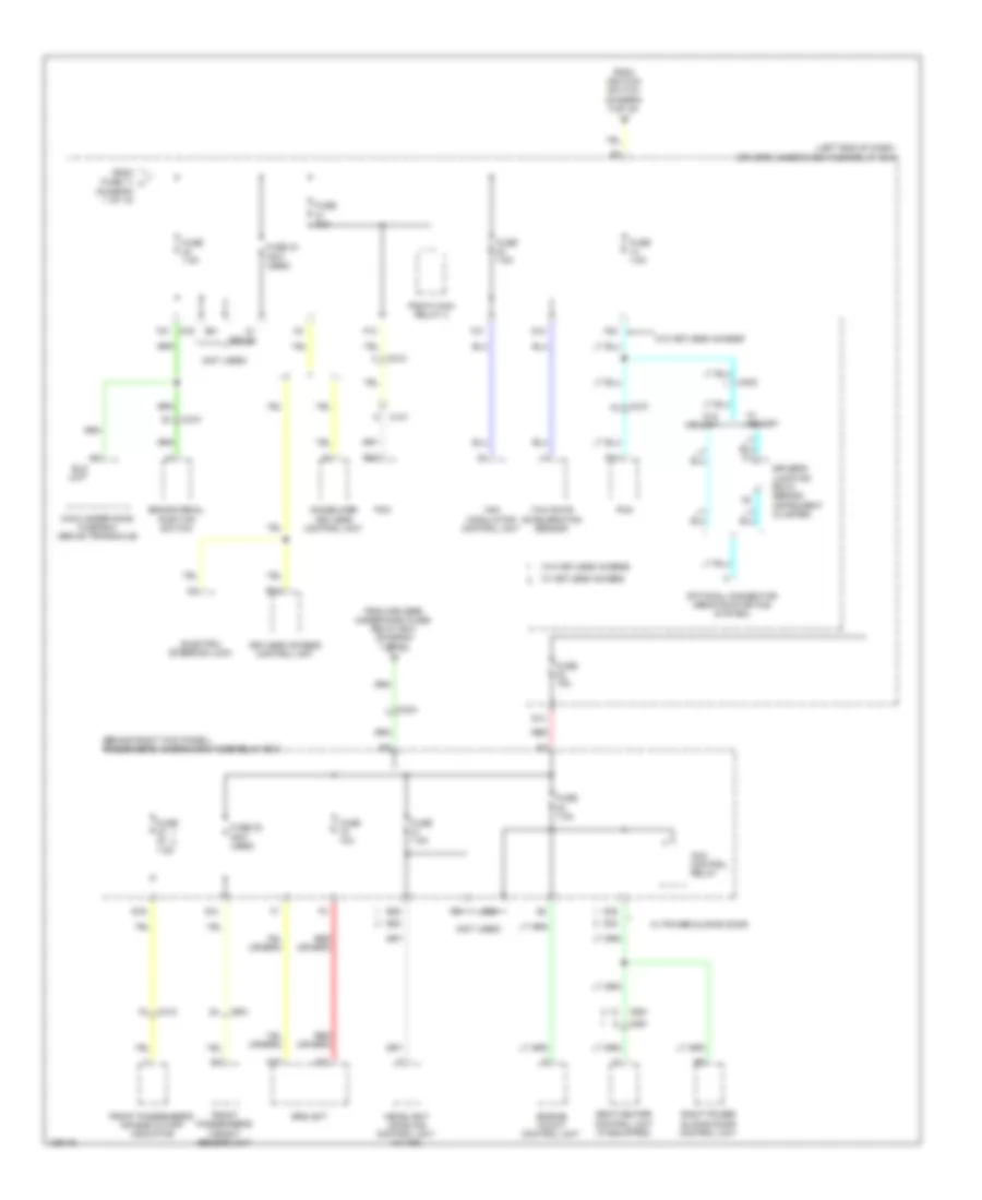 Power Distribution Wiring Diagram 8 of 10 for Honda Odyssey EX 2014