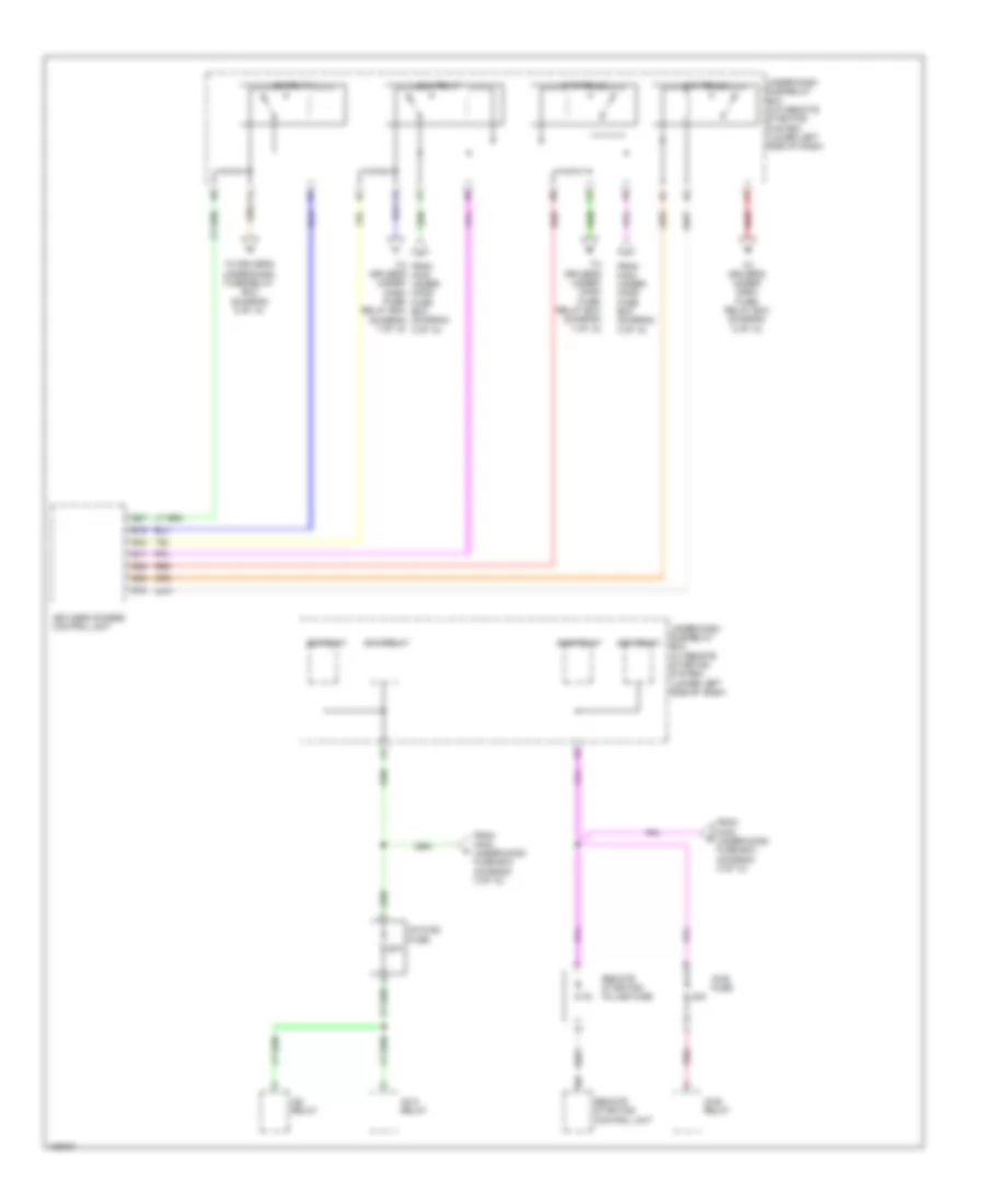 Power Distribution Wiring Diagram (10 of 10) for Honda Odyssey EX 2014