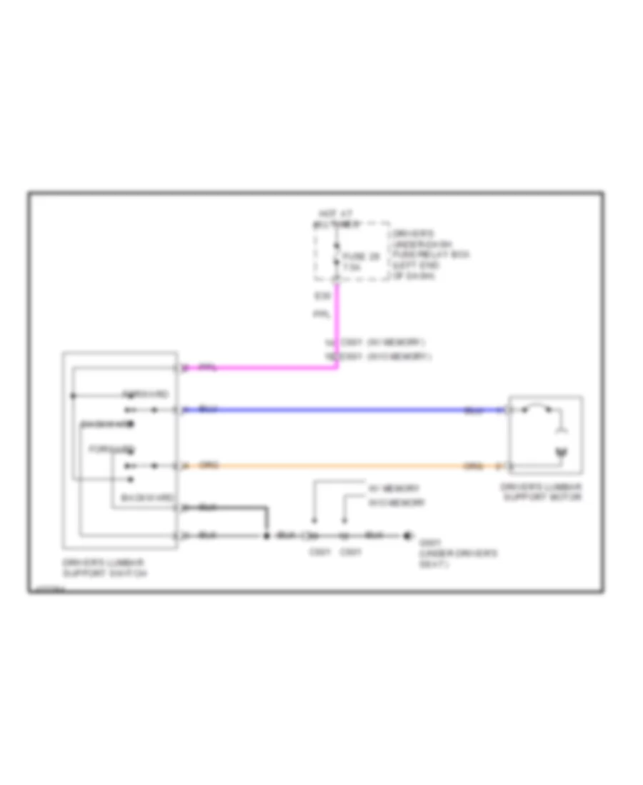 Driver s Lumbar Wiring Diagram for Honda Odyssey EX 2014
