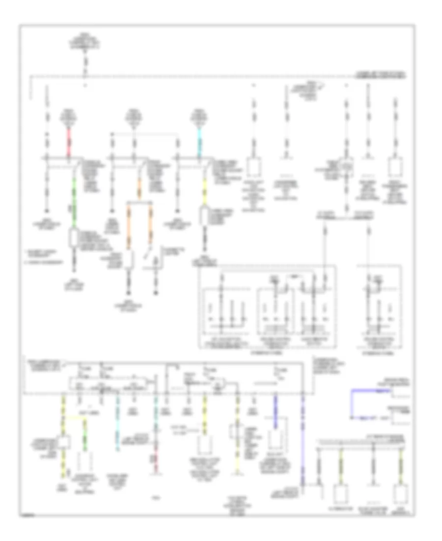 Power Distribution Wiring Diagram 4 of 4 for Honda CR V LX 2011