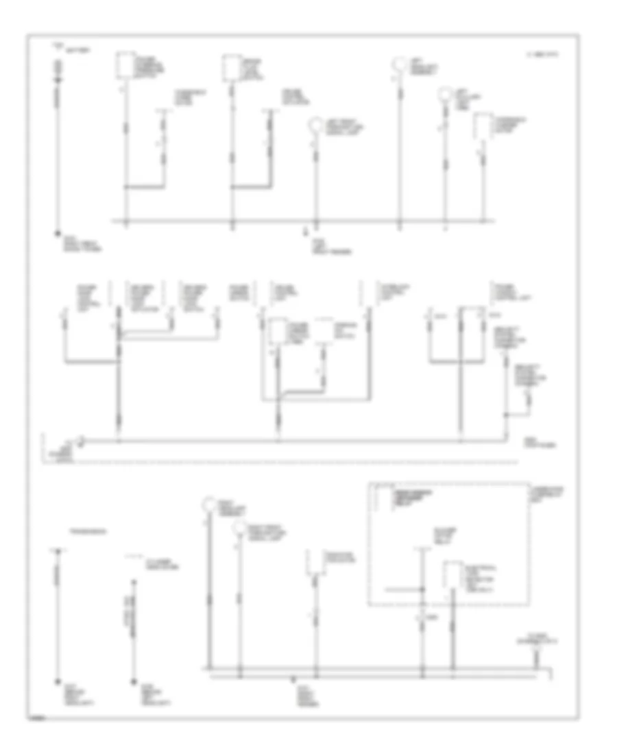 Ground Distribution Wiring Diagram 1 of 3 for Honda Civic del Sol S 1996