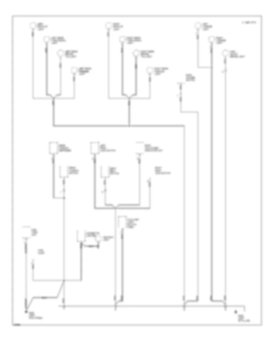 Ground Distribution Wiring Diagram 3 of 3 for Honda Civic del Sol S 1996