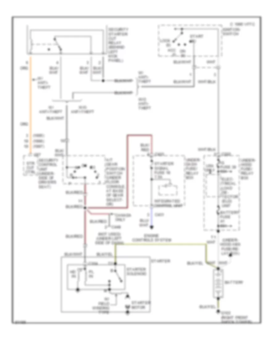 Starting Wiring Diagram A T for Honda Civic del Sol S 1996
