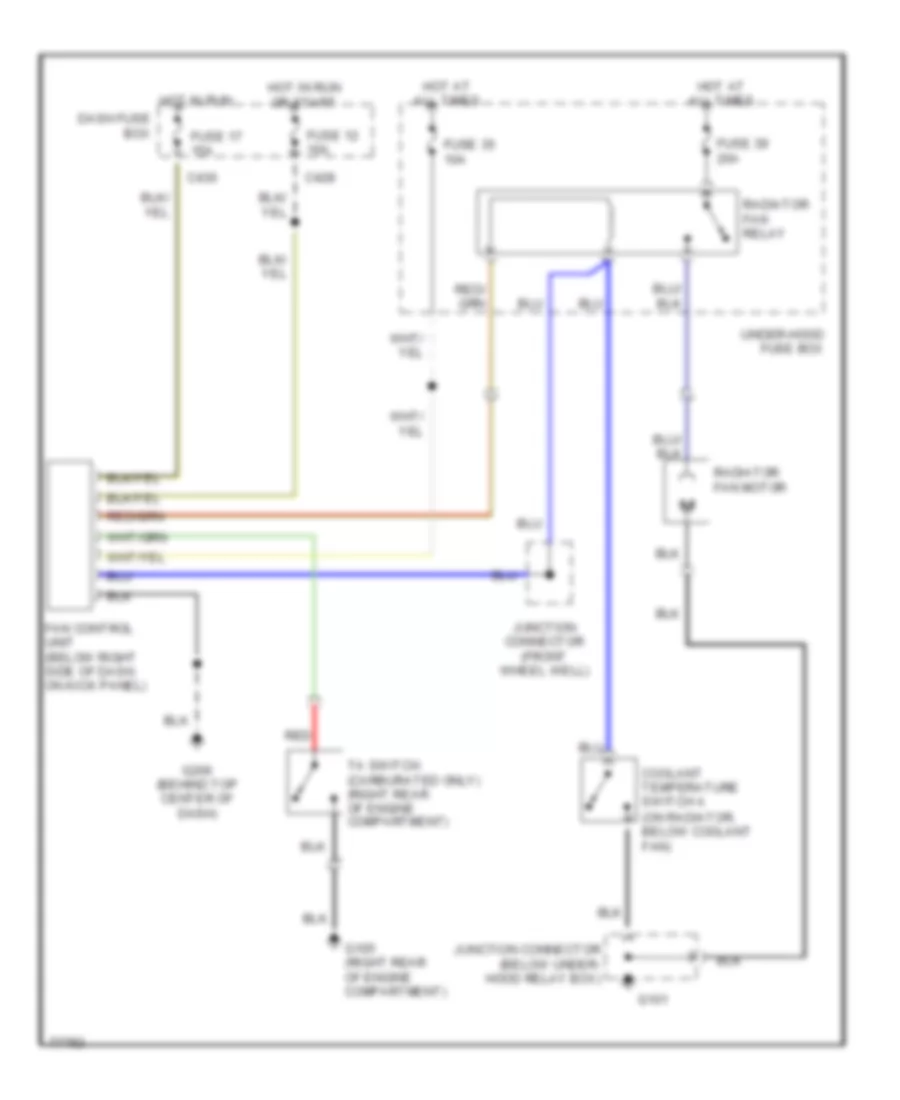 2 1L Cooling Fan Wiring Diagram without A C for Honda Prelude 2 0 Si 1991