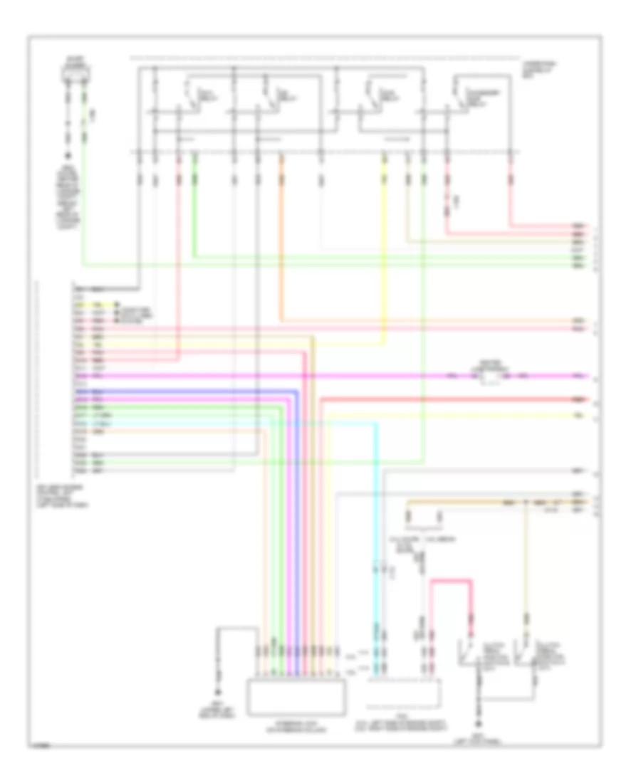 Forced Entry Wiring Diagram Except Hybrid 1 of 6 for Honda Accord EX L 2014