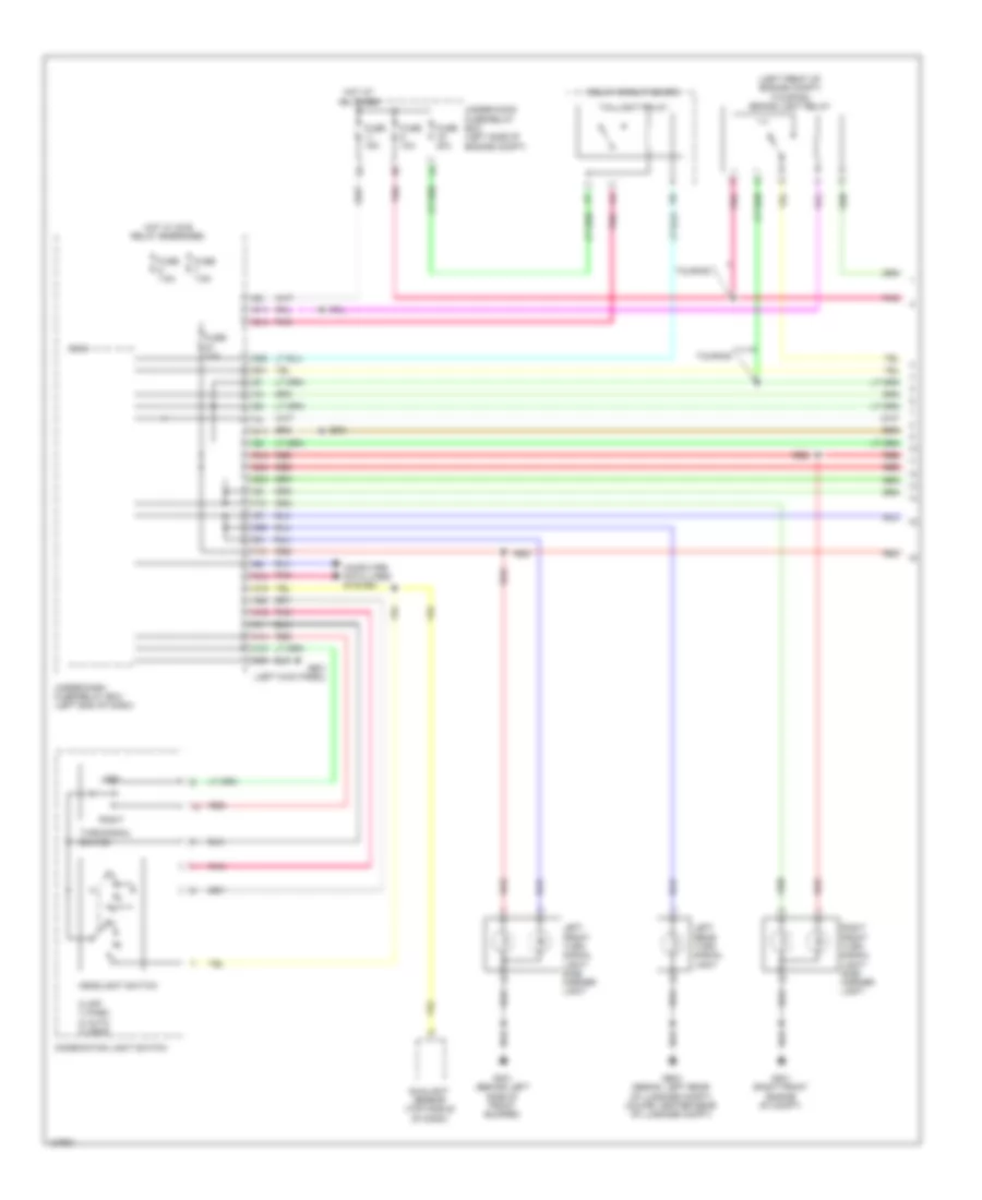 Exterior Lamps Wiring Diagram, Except Hybrid (1 of 4) for Honda Accord EX-L 2014