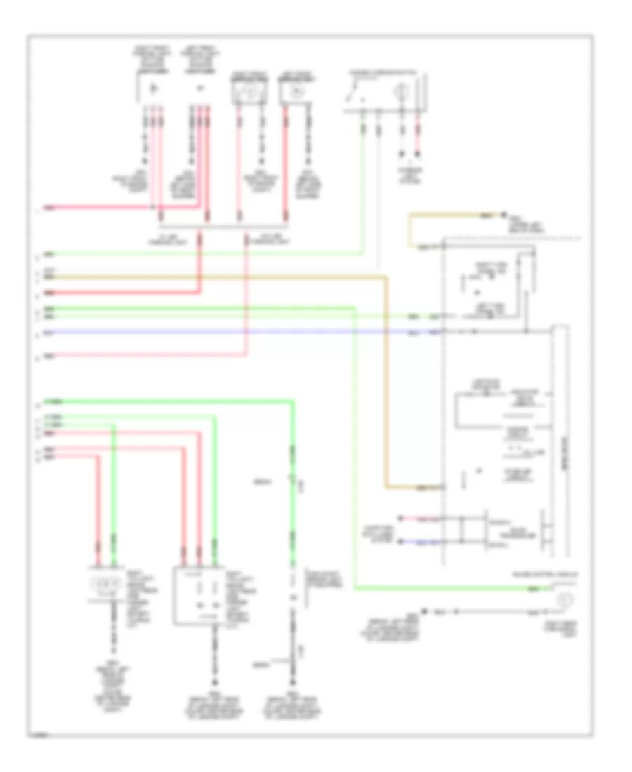 Exterior Lamps Wiring Diagram Except Hybrid 4 of 4 for Honda Accord EX L 2014