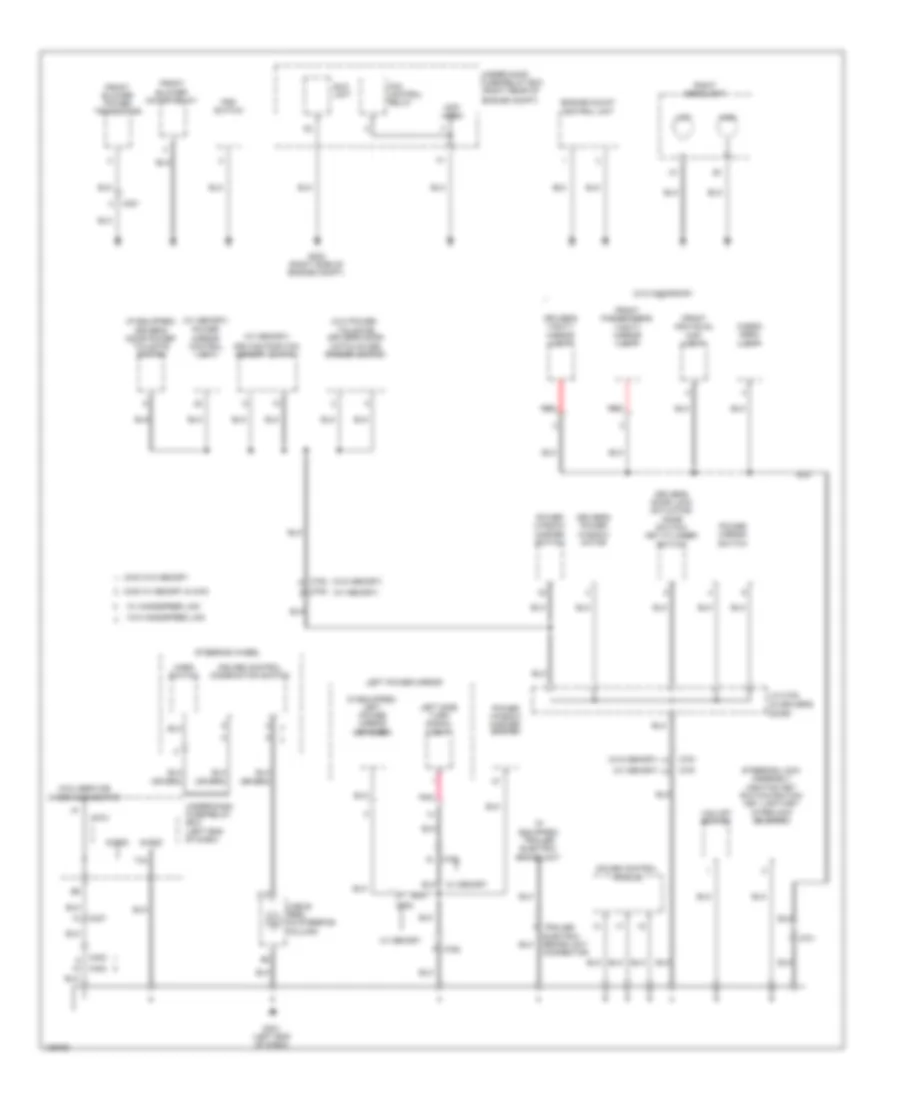 Ground Distribution Wiring Diagram (2 of 5) for Honda Pilot Touring 2014