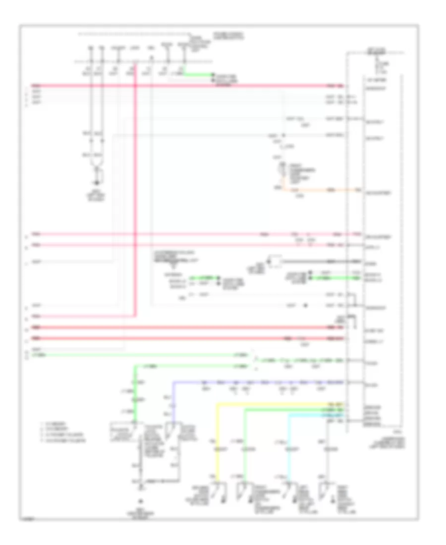 Courtesy Lamps Wiring Diagram (3 of 3) for Honda Pilot Touring 2014