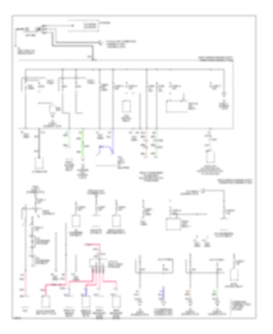 Power Distribution Wiring Diagram 1 of 9 for Honda Pilot Touring 2014