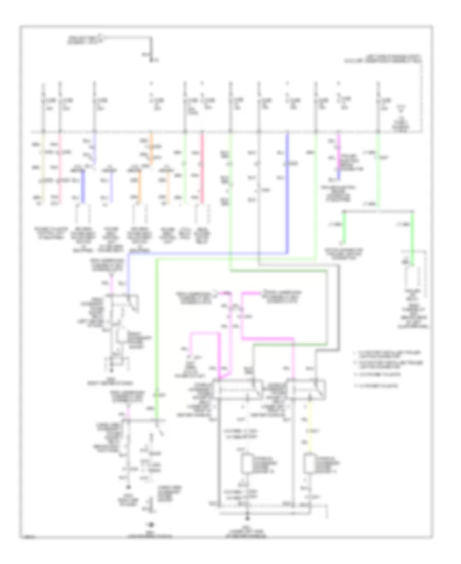 Power Distribution Wiring Diagram 2 of 9 for Honda Pilot Touring 2014
