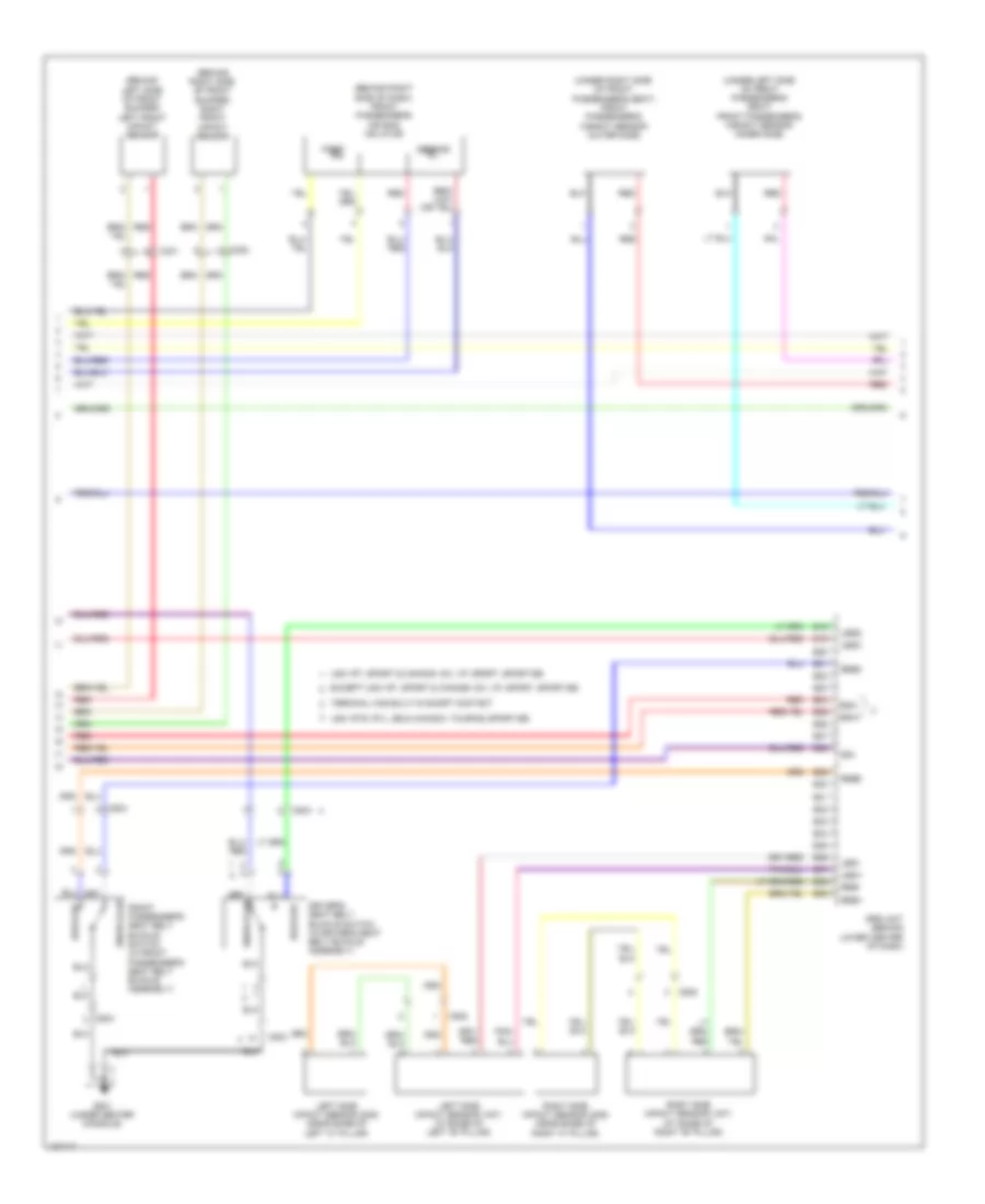 Supplemental Restraints Wiring Diagram (2 of 3) for Honda Ridgeline RTS 2014